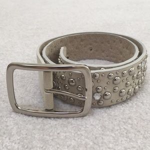 Leather Rhinestone Belt